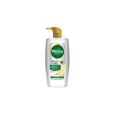 MECLAY LONDON SHAMPOO 660ML PUMP STRONG&HEALTHY (WHITE)