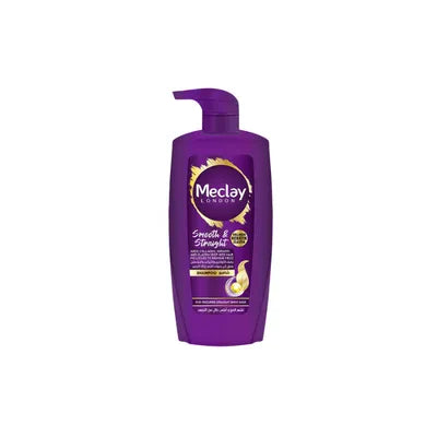 MECLAY LONDON SHAMPOO 660ML PUMP SMOOTH&STRAIGHT (PURPLE)