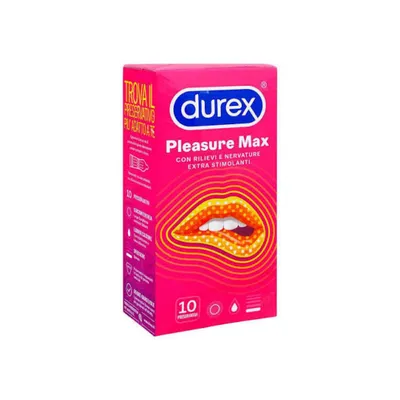 DUREX CONDUM 10 PCS PLEASURE MAX