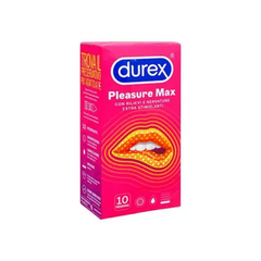 DUREX CONDUM 10 PCS PLEASURE MAX