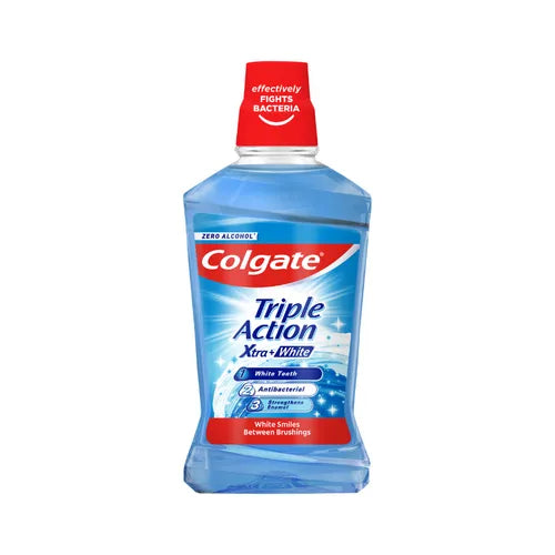 COLGATE MOUTH WASH 500ML TRIPLE ACTION XTRA+WHITE