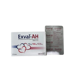 EXVAL TAB AH 10 160 12.5MG 28S