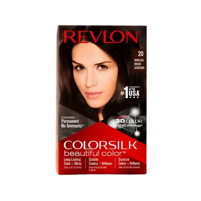REVLON COLORSILK 20 BROWN  BLACK