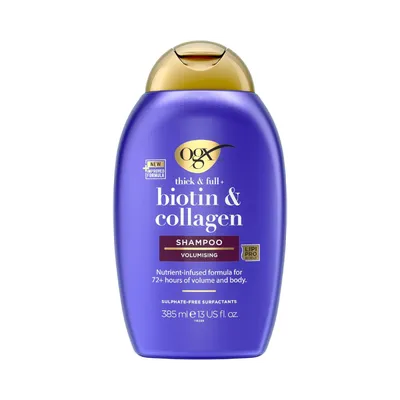 OGX SHAMPOO 385ML THICK&FULL BIOTIN&COLLAGEN