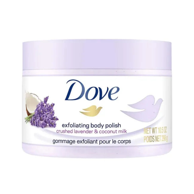 DOVE BODY POLISH 298GM LAVENDER