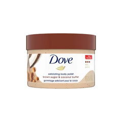 DOVE BODY SCRUB 298GM BROWN SUGAR