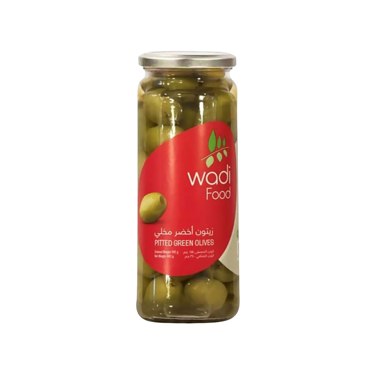 WADI OLIVES GREEN PITTED 340GM