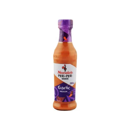 NANDOS PERI PERI SAUCE 250GM GARLIC MEDIUM