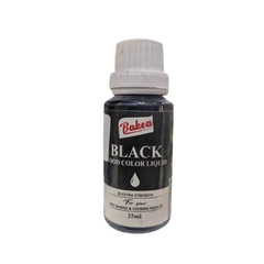 BAKEA FOOD COLOR LIQUID 25ML BLACK