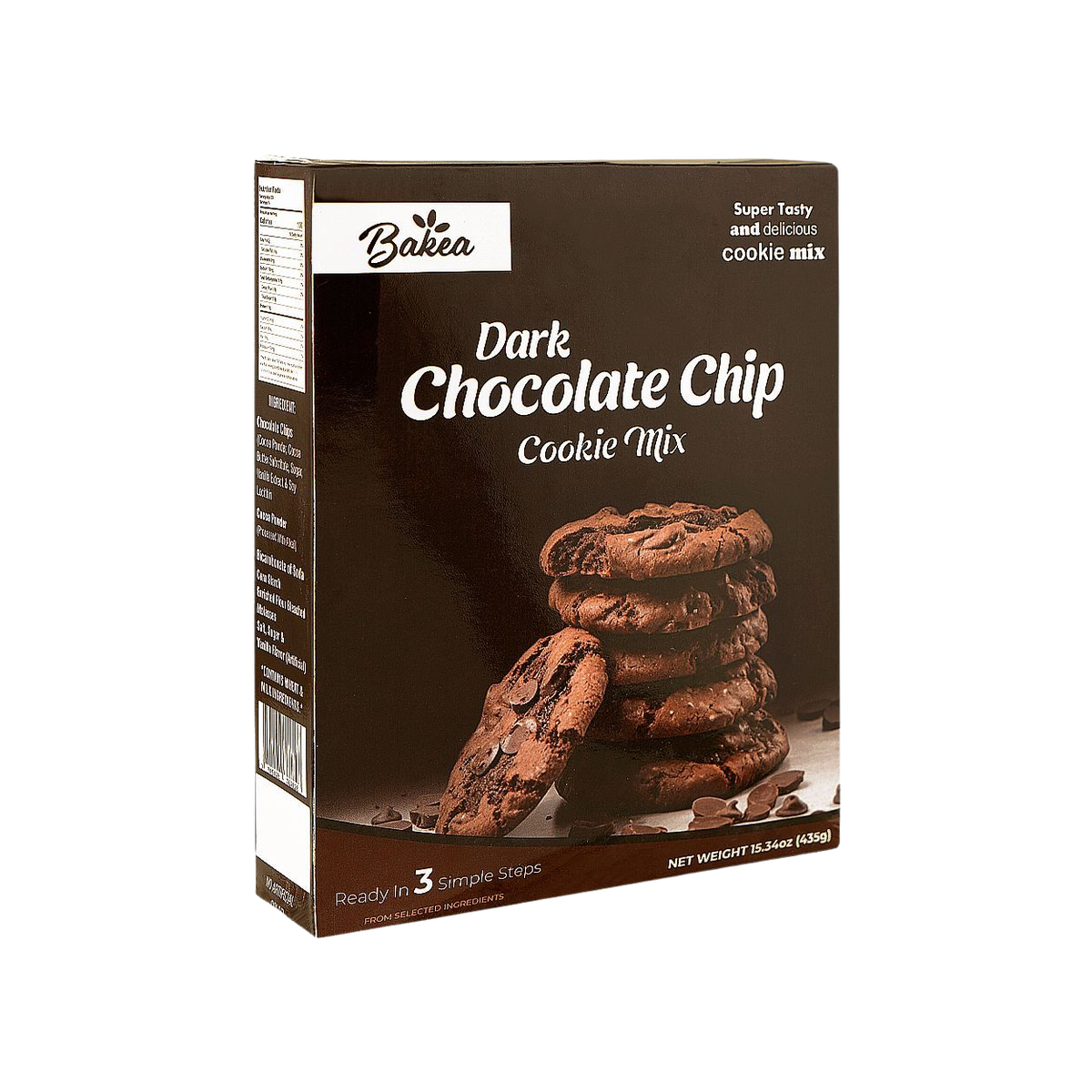 BAKEA CHOCOLATE CHIP COOKIES 435GM DARK