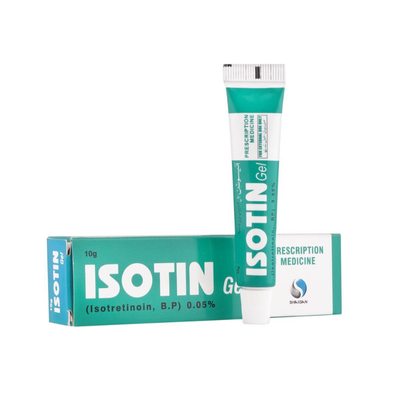 ISOTIN GEL 0.05% 10GM