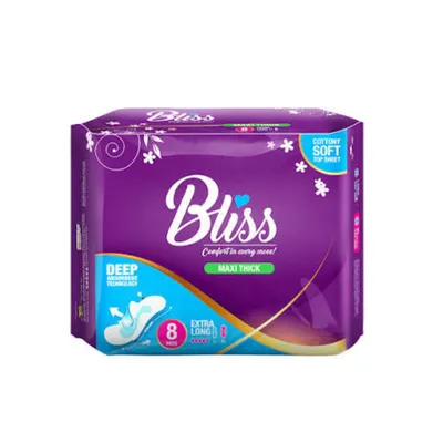 BLISS PADS MAXI THICK EXTRA LONG 8S