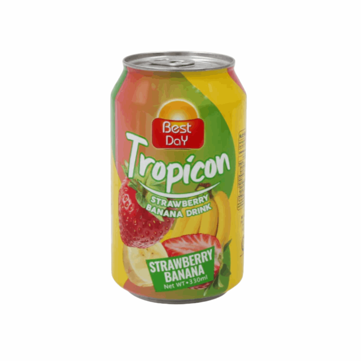 BEST DAY TROPICON DRINK 330ML CAN STRAWBERRY BANANA
