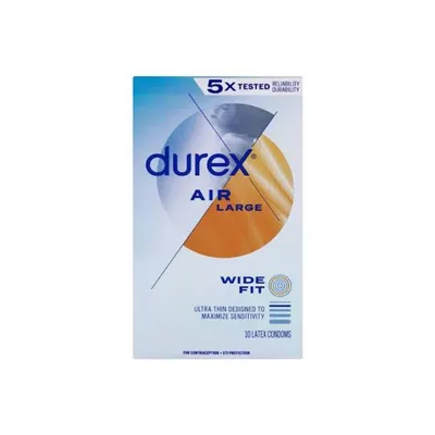 DUREX CONDUM 10 PCS AIR LARGE