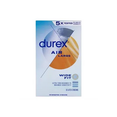 DUREX CONDUM 10 PCS AIR LARGE