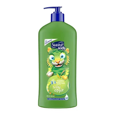 SUAVE KIDS SHAMPOO 350ML 3IN1 SILLY APPLE