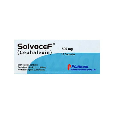 Solvocef cap 500mg 20s
