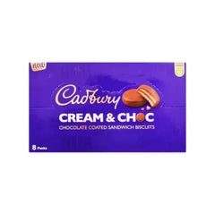 CADBURY CHOCOLATE COATED BISCUITS 8PCS CREAM&CHOC