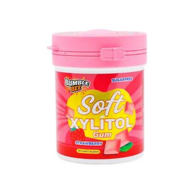 SOFT XYLITOL BUBBLE GUM 82GM STRAWBERRY