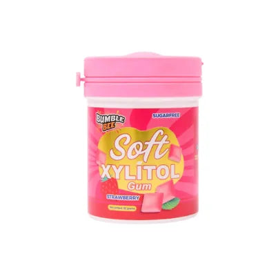SOFT XYLITOL BUBBLE GUM 82GM FRUIT FUDGE