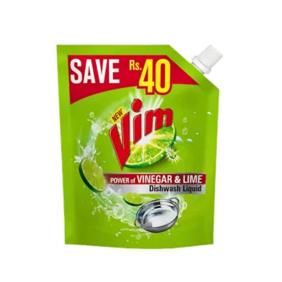 VIM LIQUID 750ML VINEGAR&LIME POUCH