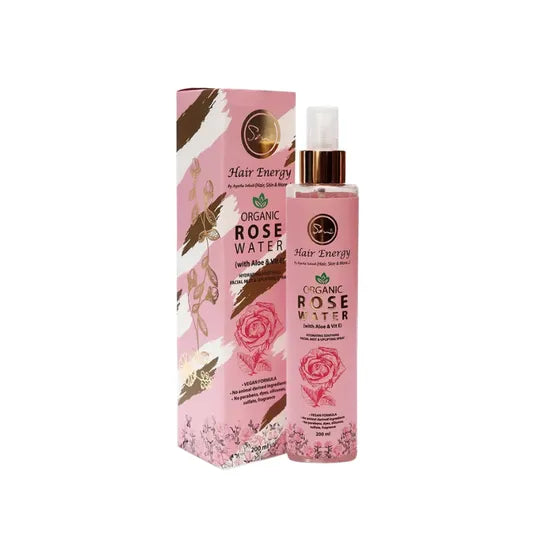 HAIR ENERGY ROSE WATER 200ML ALOE WITH VITAMIN E
