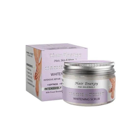 HAIR ENERGY HAND&FOOT WHITENING SCRUB 50GM