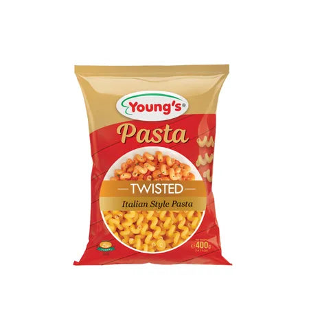 YOUNGS PASTA TWISTED MACRONI 400G POUCH