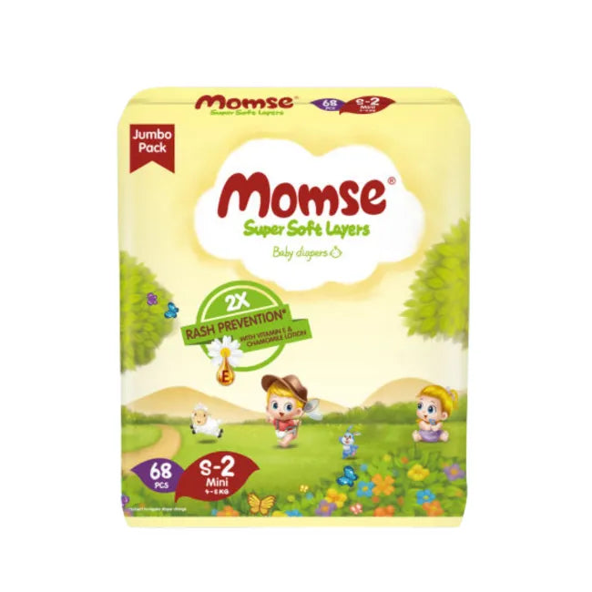 MOMSE DIAPERS JUMBO 68PCS MINI