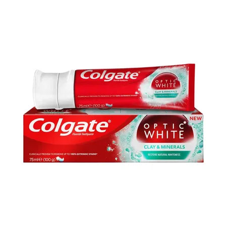 COLGATE OPTIC WHITE TOOTH PASTE 75ML CLAY&MINERALS