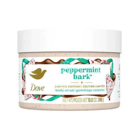 DOVE BODY SCRUB 298GM PEPPERMINT BARK