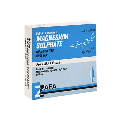 MAGNESIUM SULPHATE INJ 50%WV IV/IM 2ML