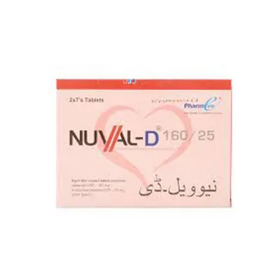 NUVAL TAB D 160/25MG