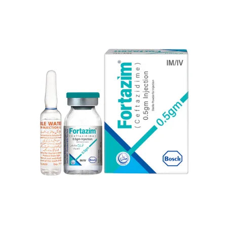 FORTAZIM INJ 0.5GM IV/IM