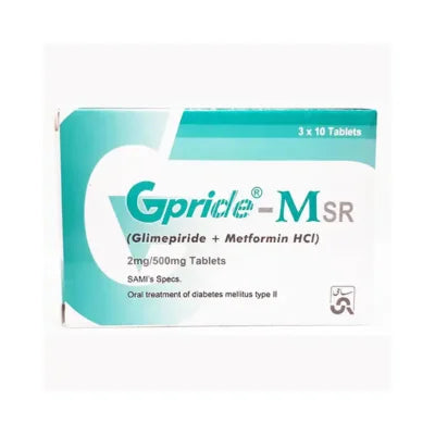 GPRIDE TAB MSR 2/500MG