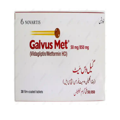 GALVUS TAB MET 50/850MG ***