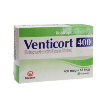 VENTICORT ROTACAP 400MCG+12MCG