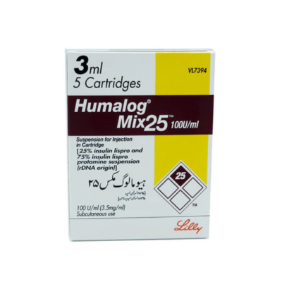 HUMALOG REFILL 25MIX CARTRIDGES  (FREDGE ITEM)  5