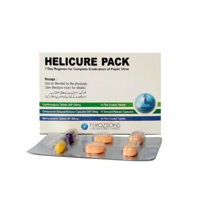 HELICURE TAB 250MG/20MG/400MG