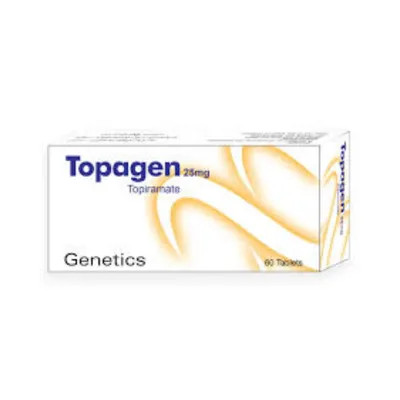 TOPAGEN TAB 25MG********