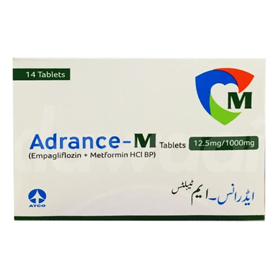 ADRANCE TAB M 12.5/1000MG