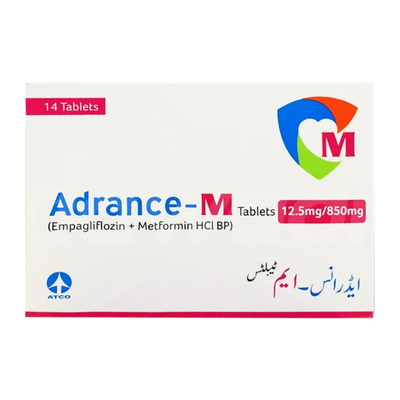 ADRANCE TAB M 12.5/850MG