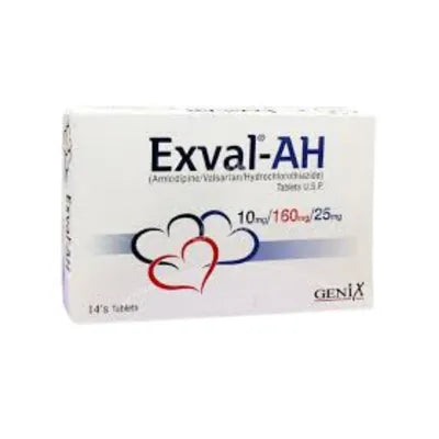 EXVAL TAB AH 10/160/25MG