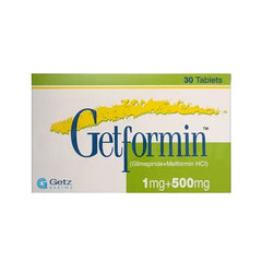 GETFORMIN TAB 1MG/500MG