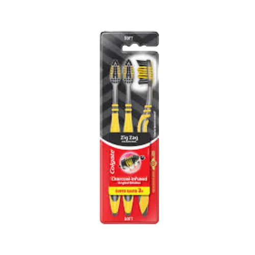 COLGATE TOOTH BRUSH ZIG ZAG CHARCOAL IMP