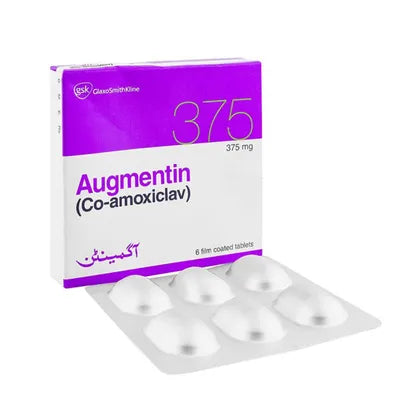 AUGMENTIN TAB 375MG 18S