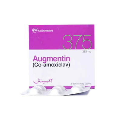 AUGMENTIN TAB 375MG 6S