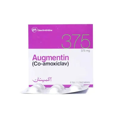 AUGMENTIN TAB 375MG 6S