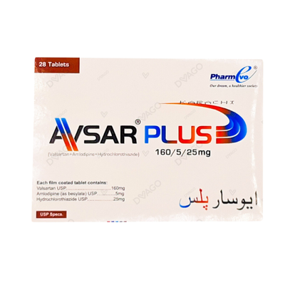 AVSAR TAB PLUS 160/5/25MG
