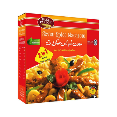 BAKE PARLOR MACARONI BOX 250GM SEVEN SPICE
